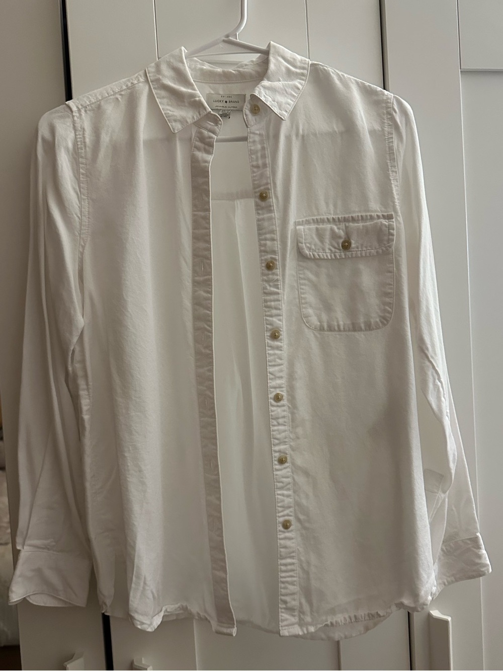 Classic White Button-Up Shirt